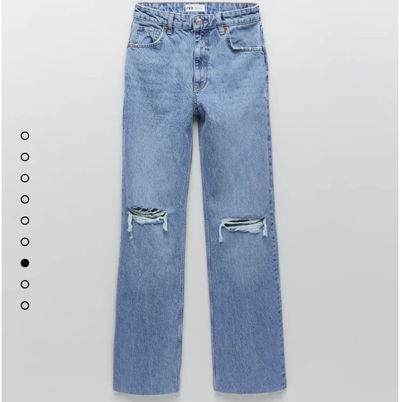 HIGH RISE WIDE LEG FULL LENGTH JEANS (TRENDING) - Picture 6 of 6